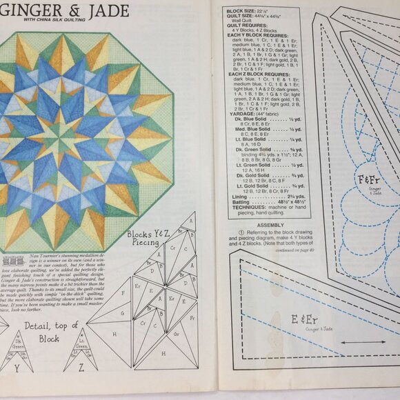 Vintage Quiltmaker Spring Summer 1983 Pattern Magazine Victoria Log Cabin & More - Picture 9 of 11